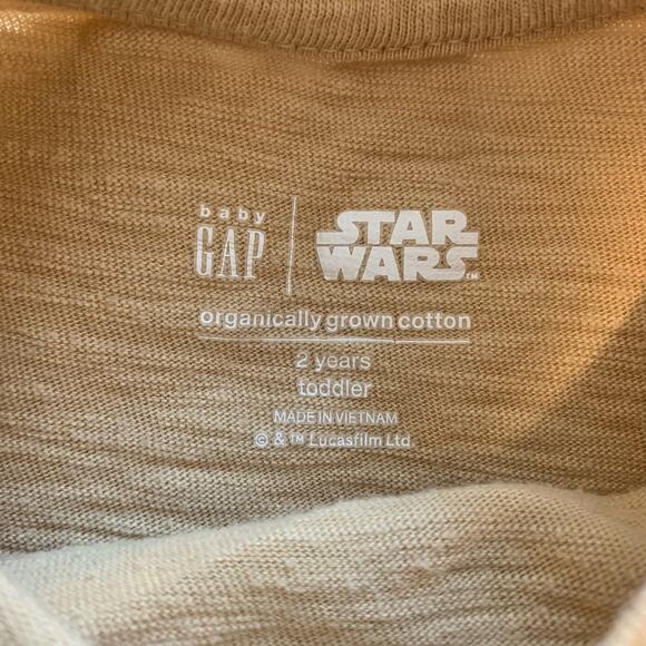 GAP Star Wars Grogu / "Baby Yoda" Tan Short Sleeve T-Shirt - Picture 3 of 6